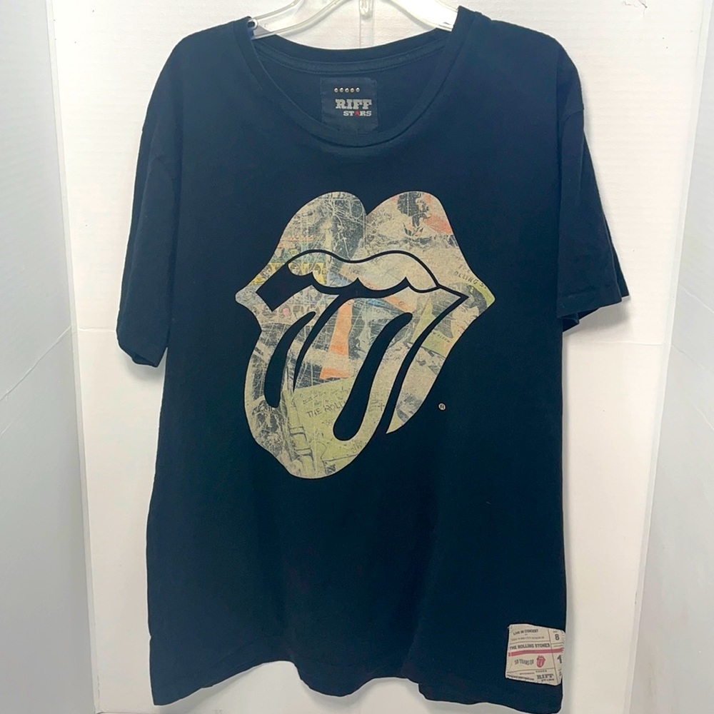 Rolling Stones  Riff Stars T shirt Mens Large EUC